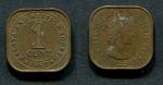 Малайя и Британское Борнео 1957 г. • KM# 5 • 1 цент • Елизавета II • регулярный выпуск • XF+