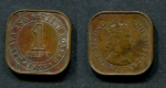 Малайя и Британское Борнео 1958 г. • KM# 5 • 1 цент • Елизавета II • регулярный выпуск • XF+