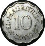 Маврикий 1971 г. • KM# 33 • 10 центов • Елизавета II • регулярный выпуск • AU+