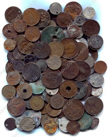 80+ старых иностранных монет • НЕ в сохране