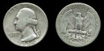 США 1944 г. • KM# 164 • квотер (25 центов) • (серебро) • Джордж Вашингтон • регулярный выпуск • VF - XF