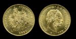 Австрия 1892 г. • KM# 2260 • 4 флорина(10 франков) • Император Франц Иосиф I • золото 900 - 3.23 гр. • MS BU люкс!!