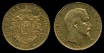 Франция 1857 г. A(Париж) • KM# 785.1 • 50 франков • Наполеон III • золото 900 - 16.13 гр. • регулярный выпуск • AU- ( кат. - $1200 )