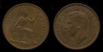 Великобритания 1940 г. • KM# 845 • 1 пенни • Георг VI • регулярный выпуск • BU ( кат. - $60 )