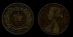Новая Шотландия 1861 г. • KM# 8 • 1 цент • Виктория • корона • торговый жетон • VF