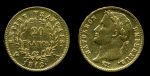 Франция 1812 г. A(Париж) • KM# 695.1 • 20 франков • Наполеон Бонапарт (в венке) • золото 900 - 6.45 гр. • XF+