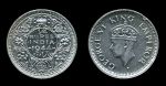 Британская Индия 1944 г. (Бомбей) • KM# 547 • ¼ рупии • (серебро) • король Георг VI • регулярный выпуск • AU+