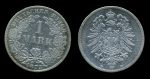 Германия 1873 г. D (Мюнхен) • KM# 7 • 1 марка • (серебро) • Имперский орел • регулярный выпуск • F