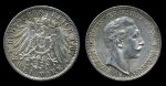 Пруссия 1907 г. A • KM# 522 • 2 марки • Вильгельм II • регулярный выпуск • серебро • BU ( кат. - $250 )