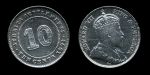Стрейтс-Сетлментс 1902 г. • KM# 21 • 10 центов • Эдуард VII • серебро • регулярный выпуск • XF-AU ( кат. - $75 )