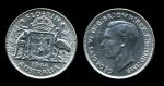Австралия 1944 г. • KM# 40 • 1 флорин(2 шиллинга) • Георг VI • кенгуру, страус и герб • серебро • регулярный выпуск • BU