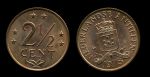 Нидерландские Антильские острова 1978 г. • KM# 9 • 2½ цента • герб • регулярный выпуск • MS BU