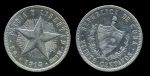 Куба 1915 г. • KM# 13.2 • 20 сентаво • звезда и герб • (серебро) • регулярный выпуск • VF - VF+
