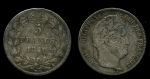 Франция 1840 г. A(Париж) • KM# 749.1 • 5 франков • Луи-Филипп I • серебро • регулярный выпуск • VF+