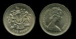Великобритания 1983 г. KM# 933 • 1 фунт • герб Великобритании • регулярный выпуск • MS BU