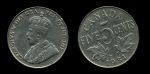 Канада 1931 г. • KM# 29 • 5 центов • Георг V • регулярный выпуск • XF+