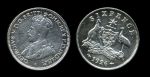 Австралия 1926 г. • KM# 25 • 6 пенсов • Георг V • серебро • регулярный выпуск • XF ( кат.- $55 )