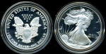 США 1986 г. S • KM# 273 • 1 доллар • Американский орел • "Шагающая свобода" • инвестиционный выпуск • MS BU люкс! пруф