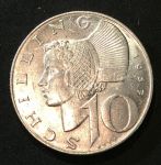 Австрия 1957 г. • KM# 2882 • 10 шиллингов • серебро • регулярный выпуск • MS BU
