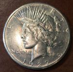 США 1927 г. • KM# 110 • 1 доллар ("Доллар мира") • серебро • регулярный выпуск • AU*