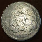 Австралия 1912 г. • KM# 27 • флорин(2 шиллинга) • Георг V • серебро • регулярный выпуск • VG- ® 