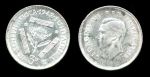 Южная Африка 1942 г. • KM# 26 • 3 пенса • Георг VI • серебро • регулярный выпуск • BU ( кат. - $15 )