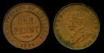 Австралия 1935 г. • KM# 23 • 1 пенни • Георг V • регулярный выпуск • XF- ( кат.- $15 )