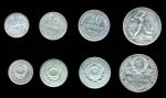 СССР 1924-1925 гг. • Y# 86-89 • 10,15,20 и 50 копеек • 4 монеты • VF-XF