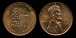 США 1948 г. • KM# A132 • 1 цент • Авраам Линкольн • регулярный выпуск • MS BU RED GEM