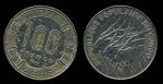 Конго 1983 г. • KM# 2 • 100 франков • гигантские антилопы • регулярный выпуск • AU