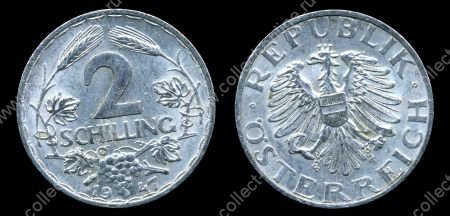 Австрия 1947г. KM# 2872 • 2 шиллинга • MS BU ( кат.- $22,50 )