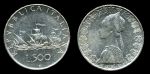 Италия 1959 г. • KM# 98 • 500 лир • Флотилия Колумба (серебро) • регулярный выпуск • BU