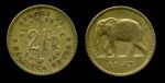 Бельгийское Конго 1947 г. • KM# 28 • 2 франка • слон • регулярный выпуск • XF+
