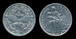 Новая Каледония 1997 г. • KM# 14 • 2 франков • птица Кагу • регулярный выпуск • BU-