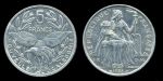 Новая Каледония 1983 г. • KM# 16 • 5 франков • птица Кагу • регулярный выпуск • BU-