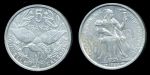 Новая Каледония 1952 г. • KM# 4 • 5 франков • птица Кагу • регулярный выпуск • BU-