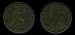 Великобритания 1861 г. • KM# 749.2 • 1 пенни • королева Виктория • регулярный выпуск • XF- ( кат. - $85 )