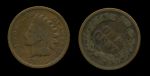 США 1895 г. • KM# 90a • 1 цент • "Индеец" • регулярный выпуск • F-VF