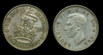 Великобритания 1938 г. • KM# 853 • 1 шиллинг • Георг VI • британский лев • регулярный выпуск • AU