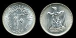 Египет 1960 г. • KM# 398 • 10 пиастров • орёл со звёздами • серебро • регулярный выпуск • MS BU
