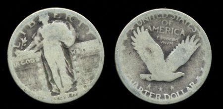 США 1929 KM # 145 / 1/4$ СЕРЕБРО G-VG