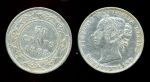 Ньюфаундленд 1888 г. • KM# 6 • 50 центов • королева Виктория • серебро • регулярный выпуск • XF ( кат. - $1350 )