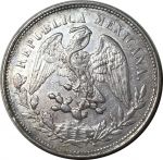 Мексика 1904 г. Mo AM (Мехико) • KM# 409.2 • 1 песо • орел • серебро • регулярный выпуск • BU