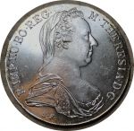 Австрия 1780 г. • KM# T1 • талер • торговый, образца 1780 г. (рестрайк) • регулярный выпуск • Мария Терезия • герб Австрии • MS BU Люкс!!