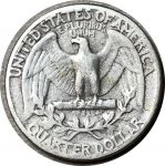 США 1940 г. • KM# 164 • квотер (25 центов) • Джордж Вашингтон • серебро • регулярный выпуск • F