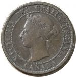 Канада 1900 г. • KM# 7 • 1 цент • королева Виктория • регулярный выпуск • F-