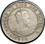 Ямайка 1903 г. • KM# 23 • 1 пенни • Эдуард VII • герб Ямайки • регулярный выпуск • XF