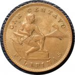 Филиппины 1944 г. S • KM# 179 • 1 сентаво • герб страны • регулярный выпуск • AU+