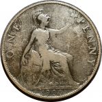 Великобритания 1900 г. • KM# 790 • 1 пенни • королева Виктория • регулярный выпуск • F