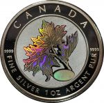 Канада 2003 г. • KM# 522 • 5 долларов • Кленовые листы(зима) • Елизавета II • серебро • памятный выпуск • MS BU люкс!! пруф!